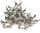 12mm Silver Star-Shaped Nail Head Studs (Pack of 50)